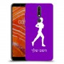 ג'וגלין - אישה כיסוי מגן קשיח בעיצוב אישי עם השם שלך ל Nokia 3.1 Plus יחידה אחת סקרין מובייל