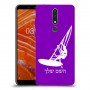 גלישת מפרש כיסוי מגן קשיח בעיצוב אישי עם השם שלך ל Nokia 3.1 Plus יחידה אחת סקרין מובייל