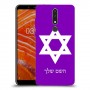 מגן דוד - ישראל כיסוי מגן קשיח בעיצוב אישי עם השם שלך ל Nokia 3.1 Plus יחידה אחת סקרין מובייל