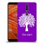 עץ כיסוי מגן קשיח בעיצוב אישי עם השם שלך ל Nokia 3.1 Plus יחידה אחת סקרין מובייל