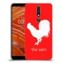 תרנגול כיסוי מגן קשיח בעיצוב אישי עם השם שלך ל Nokia 3.1 Plus יחידה אחת סקרין מובייל