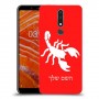 עקרב כיסוי מגן קשיח בעיצוב אישי עם השם שלך ל Nokia 3.1 Plus יחידה אחת סקרין מובייל