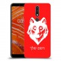 זאב כיסוי מגן קשיח בעיצוב אישי עם השם שלך ל Nokia 3.1 Plus יחידה אחת סקרין מובייל