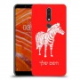 זברה כיסוי מגן קשיח בעיצוב אישי עם השם שלך ל Nokia 3.1 Plus יחידה אחת סקרין מובייל