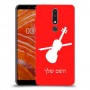 כינור כיסוי מגן קשיח בעיצוב אישי עם השם שלך ל Nokia 3.1 Plus יחידה אחת סקרין מובייל