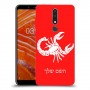 עקרב כיסוי מגן קשיח בעיצוב אישי עם השם שלך ל Nokia 3.1 Plus יחידה אחת סקרין מובייל