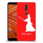 סמוראי כיסוי מגן קשיח בעיצוב אישי עם השם שלך ל Nokia 3.1 Plus יחידה אחת סקרין מובייל