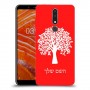 עץ כיסוי מגן קשיח בעיצוב אישי עם השם שלך ל Nokia 3.1 Plus יחידה אחת סקרין מובייל