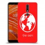 עולם כיסוי מגן קשיח בעיצוב אישי עם השם שלך ל Nokia 3.1 Plus יחידה אחת סקרין מובייל