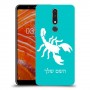 עקרב כיסוי מגן קשיח בעיצוב אישי עם השם שלך ל Nokia 3.1 Plus יחידה אחת סקרין מובייל