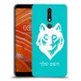 זאב כיסוי מגן קשיח בעיצוב אישי עם השם שלך ל Nokia 3.1 Plus יחידה אחת סקרין מובייל
