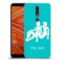 תאומים כיסוי מגן קשיח בעיצוב אישי עם השם שלך ל Nokia 3.1 Plus יחידה אחת סקרין מובייל