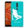סקִי כיסוי מגן קשיח בעיצוב אישי עם השם שלך ל Nokia 3.1 Plus יחידה אחת סקרין מובייל