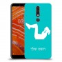 אימון ספורט - אישה כיסוי מגן קשיח בעיצוב אישי עם השם שלך ל Nokia 3.1 Plus יחידה אחת סקרין מובייל