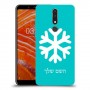 שלג כיסוי מגן קשיח בעיצוב אישי עם השם שלך ל Nokia 3.1 Plus יחידה אחת סקרין מובייל