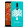 עץ כיסוי מגן קשיח בעיצוב אישי עם השם שלך ל Nokia 3.1 Plus יחידה אחת סקרין מובייל