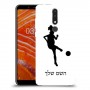 כדורגל - אישה כיסוי מגן קשיח בעיצוב אישי עם השם שלך ל Nokia 3.1 Plus יחידה אחת סקרין מובייל