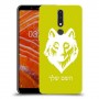 זאב כיסוי מגן קשיח בעיצוב אישי עם השם שלך ל Nokia 3.1 Plus יחידה אחת סקרין מובייל
