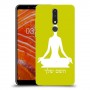 יוגה כיסוי מגן קשיח בעיצוב אישי עם השם שלך ל Nokia 3.1 Plus יחידה אחת סקרין מובייל