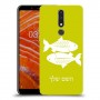 דגים כיסוי מגן קשיח בעיצוב אישי עם השם שלך ל Nokia 3.1 Plus יחידה אחת סקרין מובייל