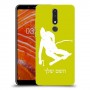 סקִי כיסוי מגן קשיח בעיצוב אישי עם השם שלך ל Nokia 3.1 Plus יחידה אחת סקרין מובייל