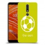 כדורגל - כדור כיסוי מגן קשיח בעיצוב אישי עם השם שלך ל Nokia 3.1 Plus יחידה אחת סקרין מובייל