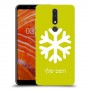 שלג כיסוי מגן קשיח בעיצוב אישי עם השם שלך ל Nokia 3.1 Plus יחידה אחת סקרין מובייל