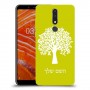עץ כיסוי מגן קשיח בעיצוב אישי עם השם שלך ל Nokia 3.1 Plus יחידה אחת סקרין מובייל