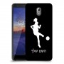 כדורגל - אישה כיסוי מגן קשיח בעיצוב אישי עם השם שלך ל Nokia 3.1 יחידה אחת סקרין מובייל