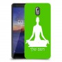 יוגה כיסוי מגן קשיח בעיצוב אישי עם השם שלך ל Nokia 3.1 יחידה אחת סקרין מובייל