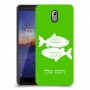 דגים כיסוי מגן קשיח בעיצוב אישי עם השם שלך ל Nokia 3.1 יחידה אחת סקרין מובייל