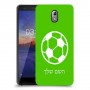 כדורגל - כדור כיסוי מגן קשיח בעיצוב אישי עם השם שלך ל Nokia 3.1 יחידה אחת סקרין מובייל