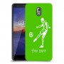 שחקן כדורגל כיסוי מגן קשיח בעיצוב אישי עם השם שלך ל Nokia 3.1 יחידה אחת סקרין מובייל