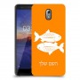 דגים כיסוי מגן קשיח בעיצוב אישי עם השם שלך ל Nokia 3.1 יחידה אחת סקרין מובייל