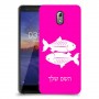 דגים כיסוי מגן קשיח בעיצוב אישי עם השם שלך ל Nokia 3.1 יחידה אחת סקרין מובייל