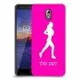 ג'וגלין - אישה כיסוי מגן קשיח בעיצוב אישי עם השם שלך ל Nokia 3.1 יחידה אחת סקרין מובייל