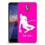 סקִי כיסוי מגן קשיח בעיצוב אישי עם השם שלך ל Nokia 3.1 יחידה אחת סקרין מובייל