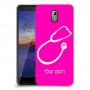 רופא סטטוסקופ כיסוי מגן קשיח בעיצוב אישי עם השם שלך ל Nokia 3.1 יחידה אחת סקרין מובייל
