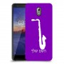 סקספון כיסוי מגן קשיח בעיצוב אישי עם השם שלך ל Nokia 3.1 יחידה אחת סקרין מובייל