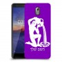 דלי כיסוי מגן קשיח בעיצוב אישי עם השם שלך ל Nokia 3.1 יחידה אחת סקרין מובייל