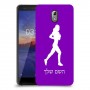 ג'וגלין - אישה כיסוי מגן קשיח בעיצוב אישי עם השם שלך ל Nokia 3.1 יחידה אחת סקרין מובייל