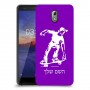ילד סקייטבורד כיסוי מגן קשיח בעיצוב אישי עם השם שלך ל Nokia 3.1 יחידה אחת סקרין מובייל