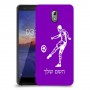 שחקן כדורגל כיסוי מגן קשיח בעיצוב אישי עם השם שלך ל Nokia 3.1 יחידה אחת סקרין מובייל