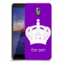 כתר מלכותי כיסוי מגן קשיח בעיצוב אישי עם השם שלך ל Nokia 3.1 יחידה אחת סקרין מובייל