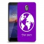 עולם כיסוי מגן קשיח בעיצוב אישי עם השם שלך ל Nokia 3.1 יחידה אחת סקרין מובייל