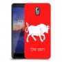 שור כיסוי מגן קשיח בעיצוב אישי עם השם שלך ל Nokia 3.1 יחידה אחת סקרין מובייל