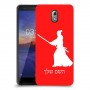 סמוראי כיסוי מגן קשיח בעיצוב אישי עם השם שלך ל Nokia 3.1 יחידה אחת סקרין מובייל