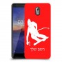 סקִי כיסוי מגן קשיח בעיצוב אישי עם השם שלך ל Nokia 3.1 יחידה אחת סקרין מובייל
