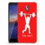 הרמת משקולות כיסוי מגן קשיח בעיצוב אישי עם השם שלך ל Nokia 3.1 יחידה אחת סקרין מובייל