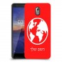 עולם כיסוי מגן קשיח בעיצוב אישי עם השם שלך ל Nokia 3.1 יחידה אחת סקרין מובייל
